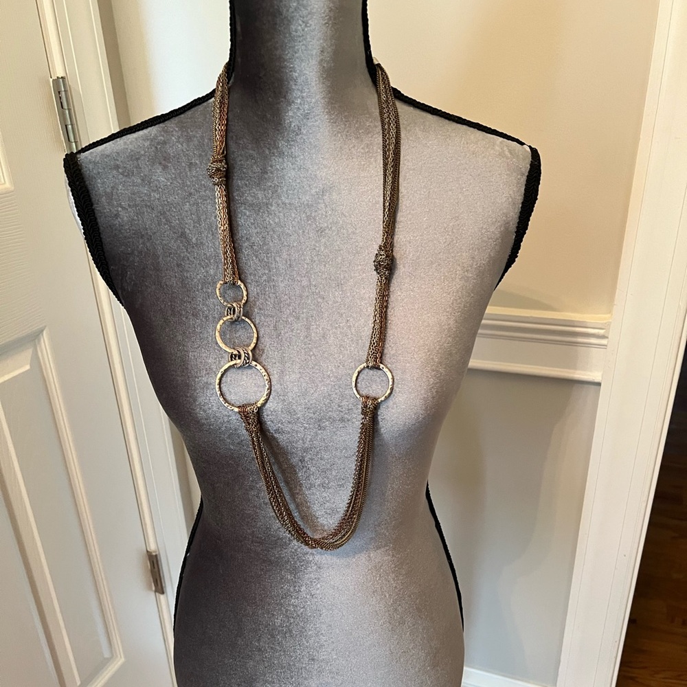 Tri color necklace by Initial Outfitters